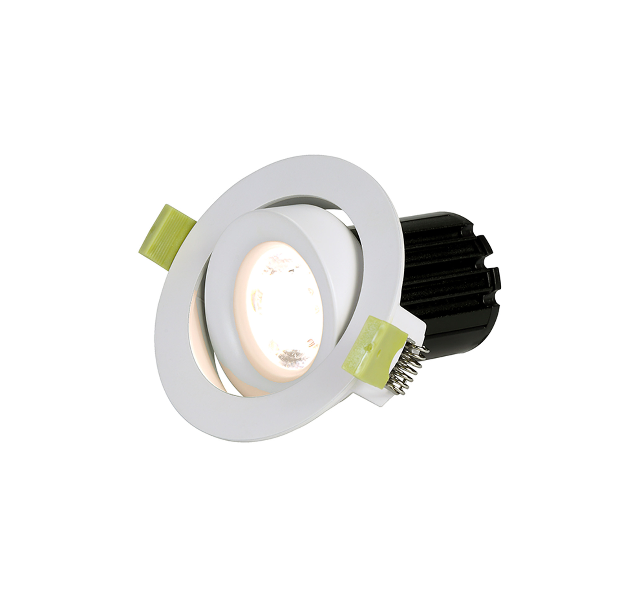 Bruve 12 Tridonic powered 12W 3000K 1200lm 36° LED Engine,300mA , CRI>90 LED Engine Matt White  Fixed Recessed Adjustable round Downlight, IP20